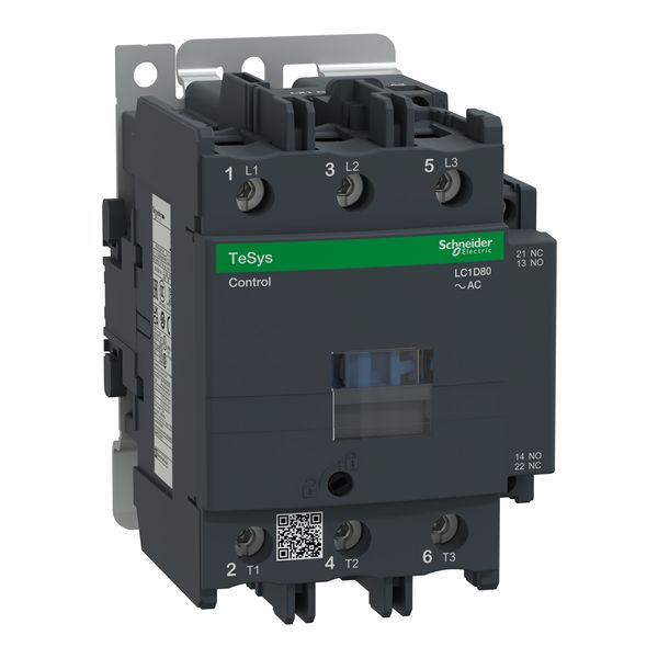 TeSys Deca contactor , 3P(3 NO) , AC-3/AC-3e , = 440V, 80A , 220V AC 50 Hz coil image 3