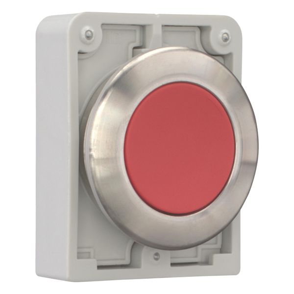 Pushbutton, RMQ-Titan, flat, maintained, red, blank, Front ring stainless steel image 14