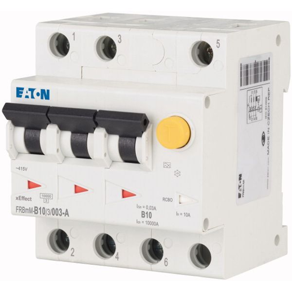 RCD/MCB combination, 10 A, 30 mA, MCB trip characteristic: B, 3p, RCD trip characteristic: A image 3