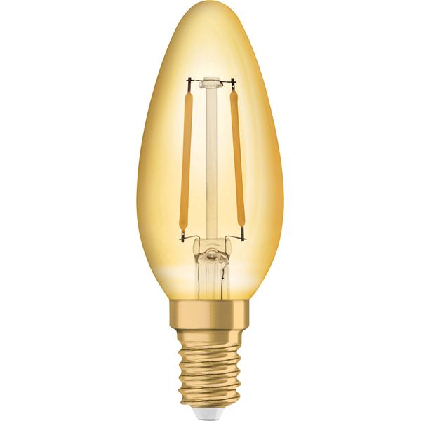 LED Bulb Filament E14 1.4W B35 2500K Gold Ledvance image 1