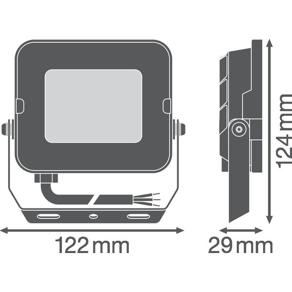 FLOODLIGHT COMPACT 20W 840 SYM 100 WT image 15