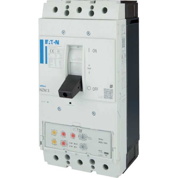 NZM3 PXR20 circuit breaker, 630A, 3p, screw terminal, earth-fault protection image 9