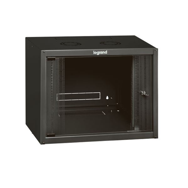 Wallmount fix cabinet Linkeo 19 inches 6U 600mm width 450mm depth image 1