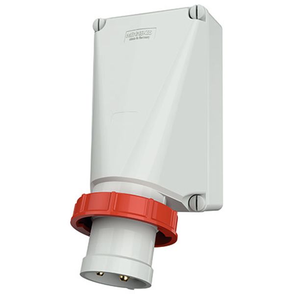 Wall mounted inlet, 125A4p6h400V, IP67 image 2