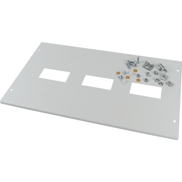 Front cover, +mounting kit, for NZM1, vertical, 3p, HxW=300x600mm, grey image 3
