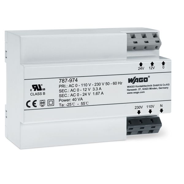 Transformer power supply Input voltage: 230 VAC Output voltage: 12 … 2 image 1