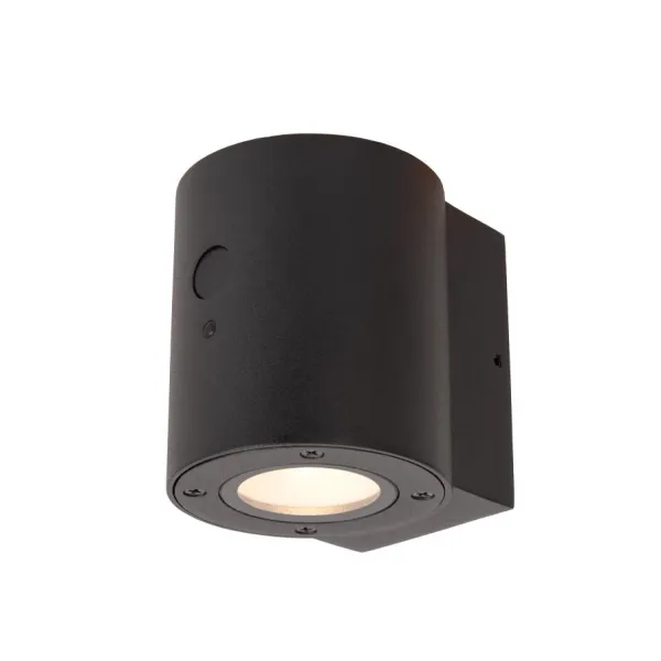 Lucide PERTH - Wall Lamp Indoor/Outdoor - LED Dim. - 1x1W 2850K/3150K - IP65 - Black image 1