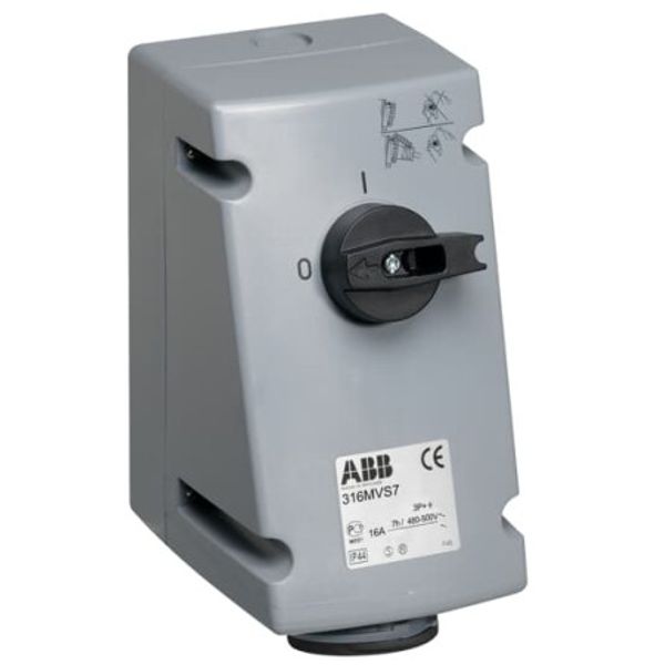 ABB530MI5WN Industrial Switched Interlocked Socket Outlet UL/CSA image 1
