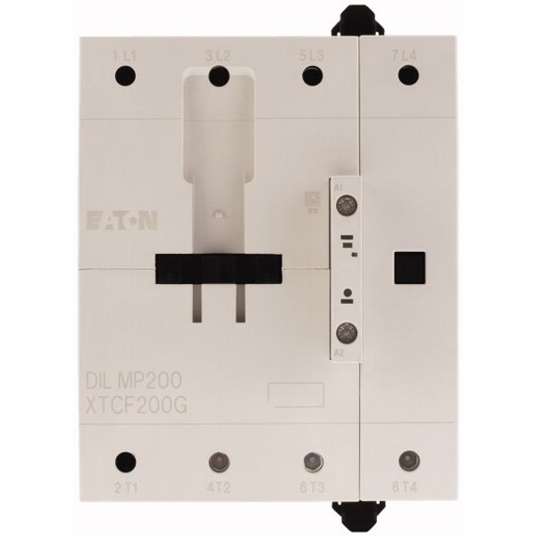 Contactor, 4 pole, 200 A, RDC 24: 24 - 27 V DC, DC operation image 2