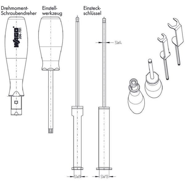 Torque wrench M8 and M12 Assembly kit image 4