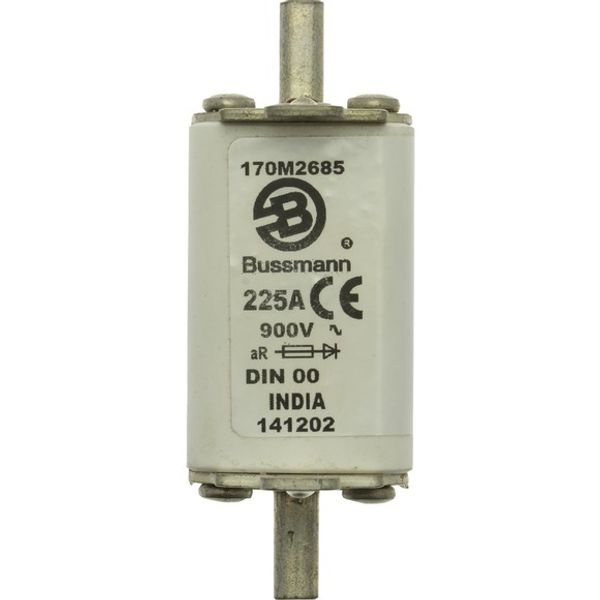 Fuse-link, high speed, 225 A, AC 900 V, DIN 00, aR, DIN, IEC, single indicator image 2