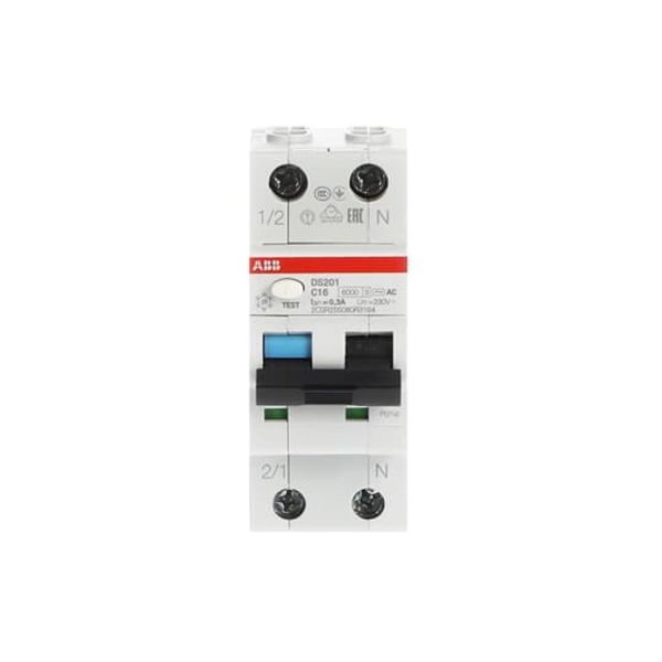 DS201 B16 AC300 Residual Current Circuit Breaker with Overcurrent Protection image 4