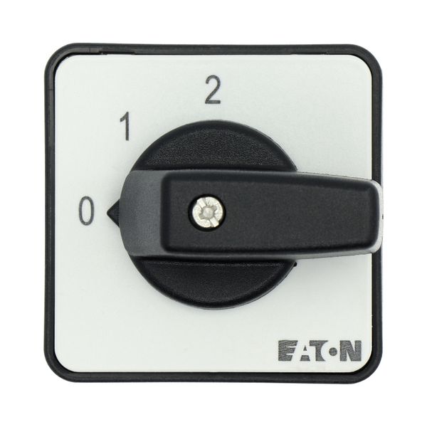 Step switches, T0, 20 A, centre mounting, 1 contact unit(s), Contacts: 2, 45 °, maintained, With 0 (Off) position, 0-2, Design number 8310 image 15