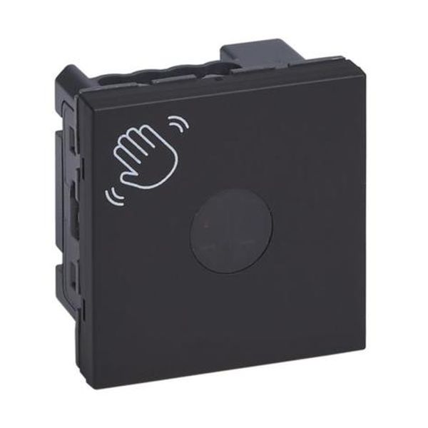 Mosaic contactless switch for 2-module door control - matte black image 1