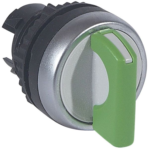 Osmoz non illuminated std handle selector switch - 3 stay-put positions - green image 1