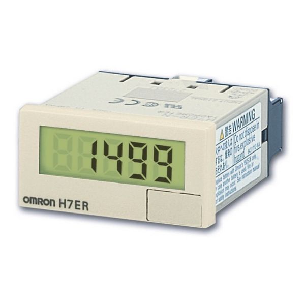 Tachometer, DIN 48x24 mm, self-powered, LCD, 5-digit, 1/60 ppr, VDC in image 1