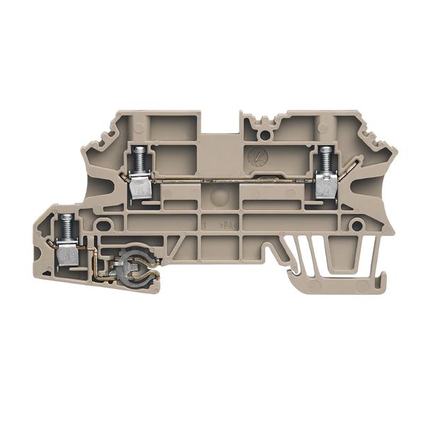 PE terminal, Screw connection, 2.5 mm², 24 A, Number of connections: 3 image 1