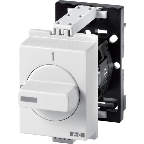 Step switches, TM, 10 A, service distribution board mounting, 2 contact unit(s), Contacts: 3, 60 °, maintained, Without 0 (Off) position, 1-3, Design image 4