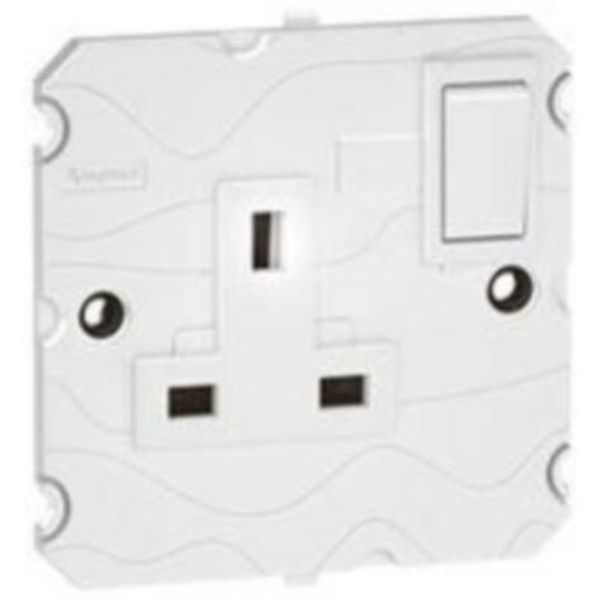 Arteor™ - Double pole socket - BS 1363:2 - 13A- 2P+E switched - 1-gang - White image 1