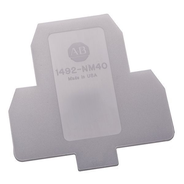 Allen-Bradley 1492-NM40 Terminal Block End Barrier for Two-Ckt Blocks, White, for HM2 image 1