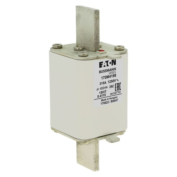 Fuse-link, high speed, 315 A, AC 1250 V, size 1, 53 x 63 x 135 mm, aR, IEC, single indicator image 16