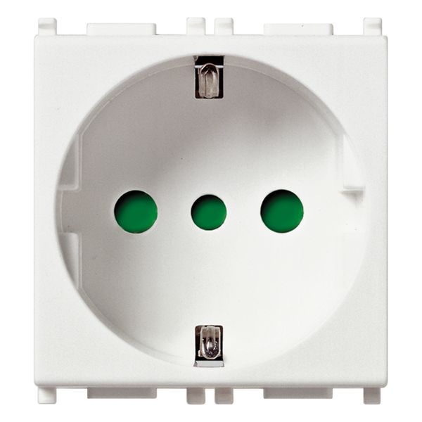 2P+E 16A P30 outlet white image 1