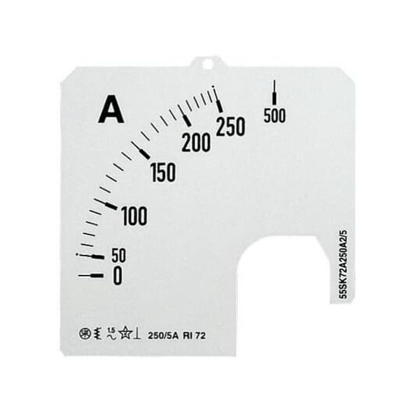 SCL-A5-1500/72 Scale for analogue ammeter image 3