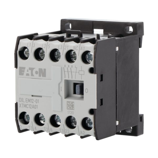 Contactor, 110 V 50 Hz, 120 V 60 Hz, 3 pole, 380 V 400 V, 5.5 kW, Contacts N/C = Normally closed= 1 NC, Screw terminals, AC operation image 6