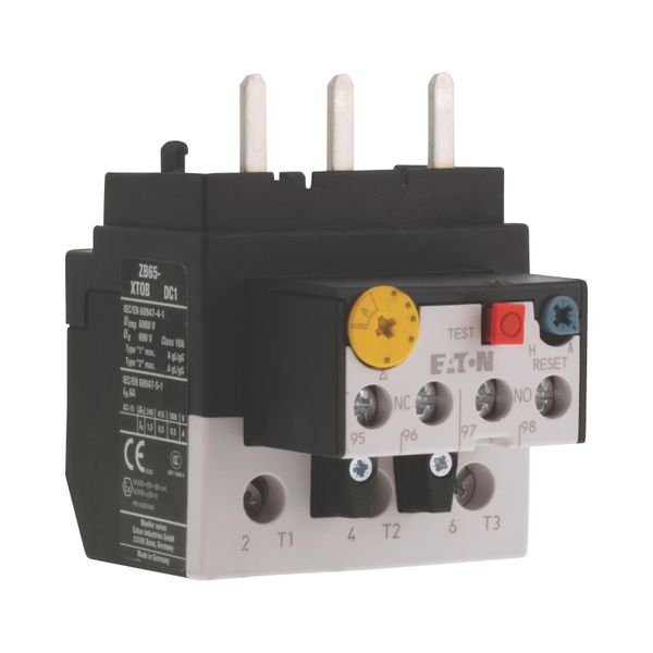 Overload relay, ZB65, Ir= 6 - 10 A, 1 N/O, 1 N/C, Direct mounting, IP00 image 10