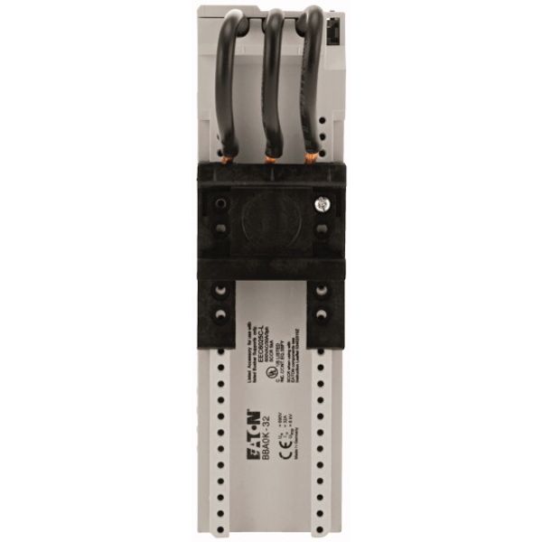 Busbar adapter, 45 mm, 32 A, DIN rail: 1, Push in terminals image 2