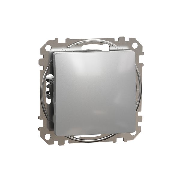 Sedna Design & Elements, 2-way Push-Button 10A, aluminium image 4