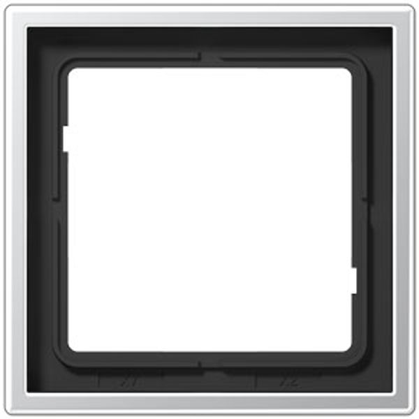 Cover frame 1-gang, 81 mm, aluminum image 4