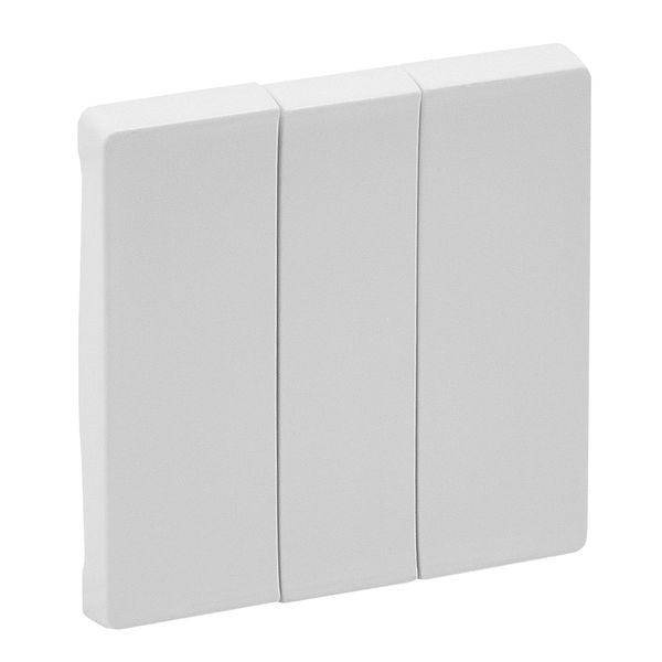Cover plate Valena Life - 3-gang - white image 1
