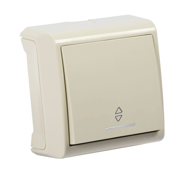 Vera Beige Illuminated Two Way Switch image 1