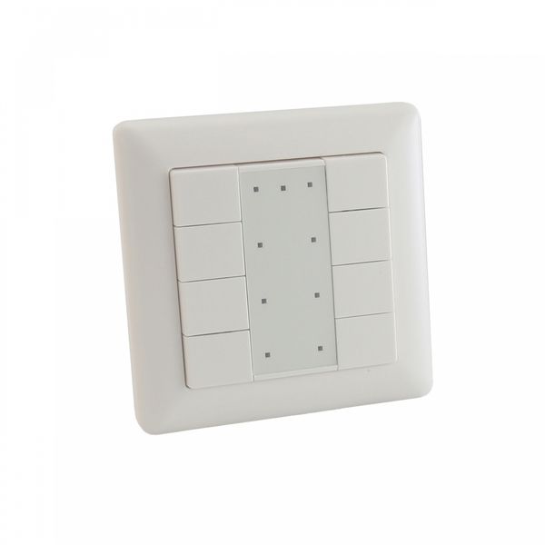 Wall push button panel with 8 DALI buttons image 1