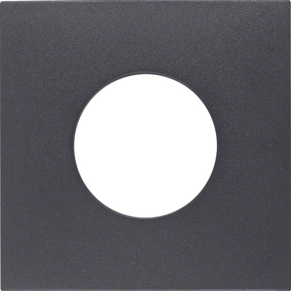 Centre plate for push-button/pilot lamp E10, B.3/B.7, ant., matt image 1