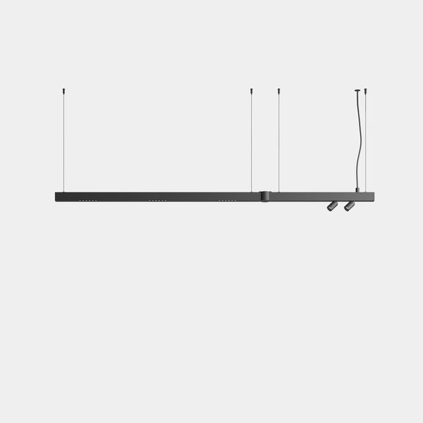 Lineal lighting system Apex Lineal Pendant 1595mm 2 Spots 30mm 27.3W LED neutral-white 4000K CRI 90 ON-OFF Black IP20 2291lm image 1