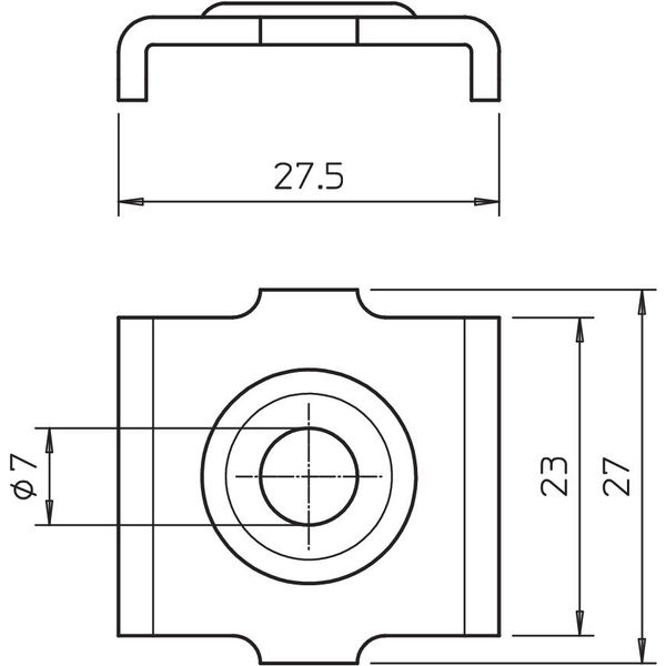 GKB 34 G Hold-down clamp for mesh cable tray image 2