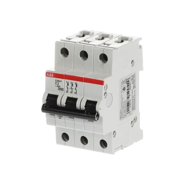 S203P-C2 Miniature Circuit Breaker - 3P - C - 2 A image 3