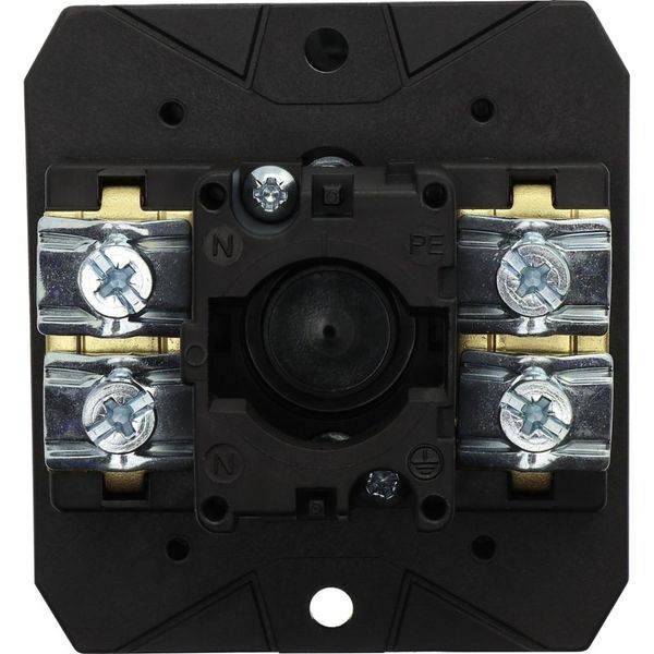 Main switch, T5B, 63 A, flush mounting, 3 contact unit(s), 6 pole, STOP function, With black rotary handle and locking ring, Lockable in the 0 (Off) p image 14