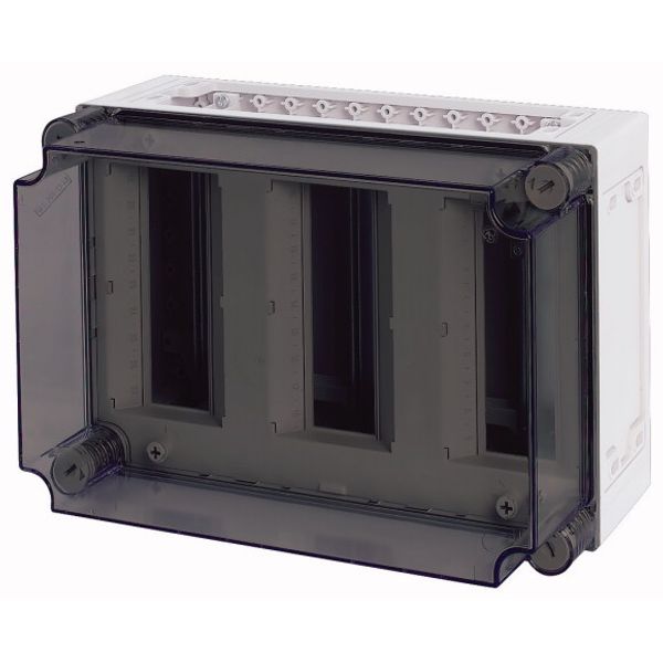 MCB enclosure, IP65, mounting rail vertical, HxWxD=250x375x225mm image 1