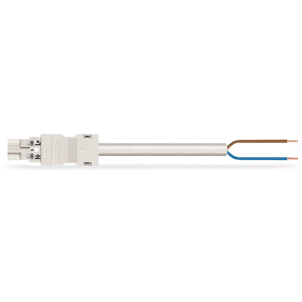 pre-assembled connecting cable Eca Plug/open-ended white image 4
