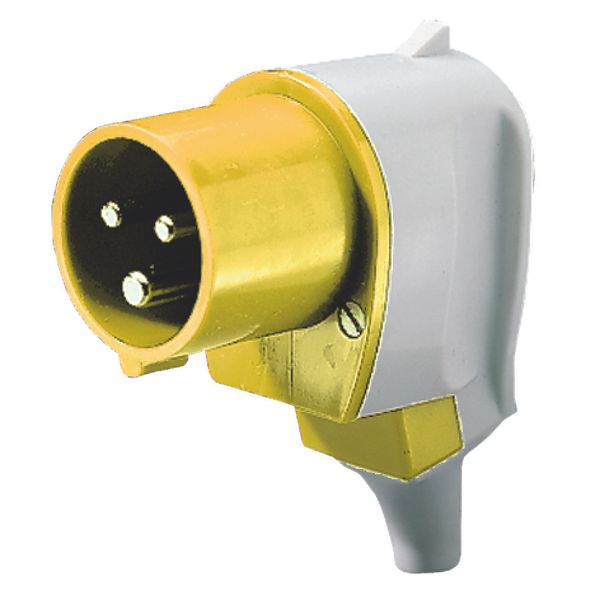 Angled plug, 16A3p4h110V, IP44 image 1