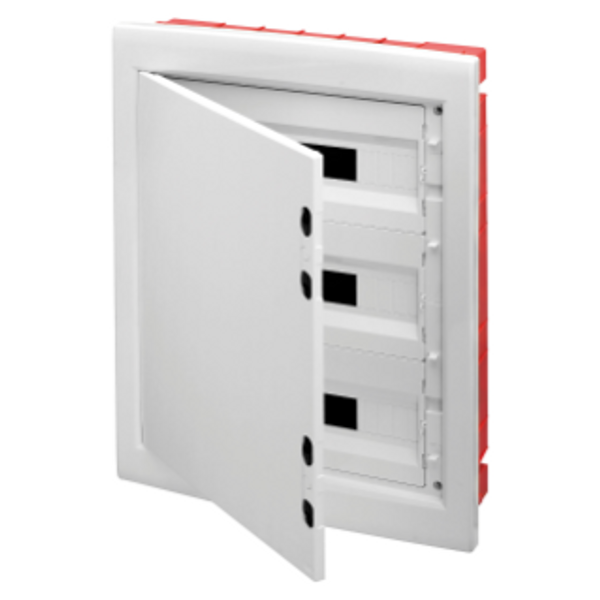 DISTRIBUTION BOARD - PANEL WITH WINDOW AND EXTRACTABLE FRAME - BLANK DOOR - TERMINAL BLOCK N 2X[(3X16)+(17X10)] E 2X[(3X16)+(17X10)] - 54M (18X3) IP40 image 1