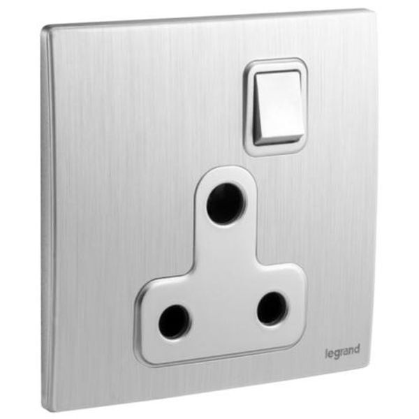 281128BA Mallia Senses 1 gang BS switched socket outlet - 15A image 1