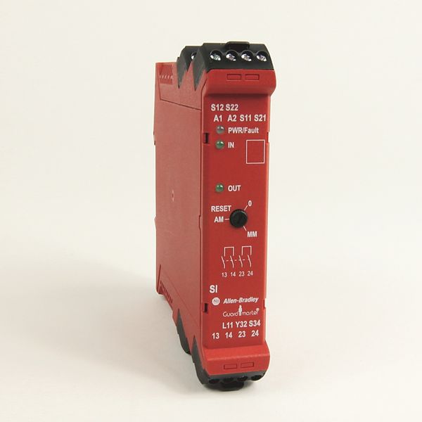 Relay, Safety, Single Input, 1 Dual Channel Input, 1NC Auxiliary image 1