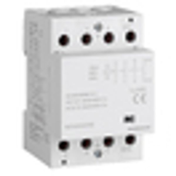 DIN Rail contactor 40A, 4 NO, 230VAC, 3MW, AMPARO image 2