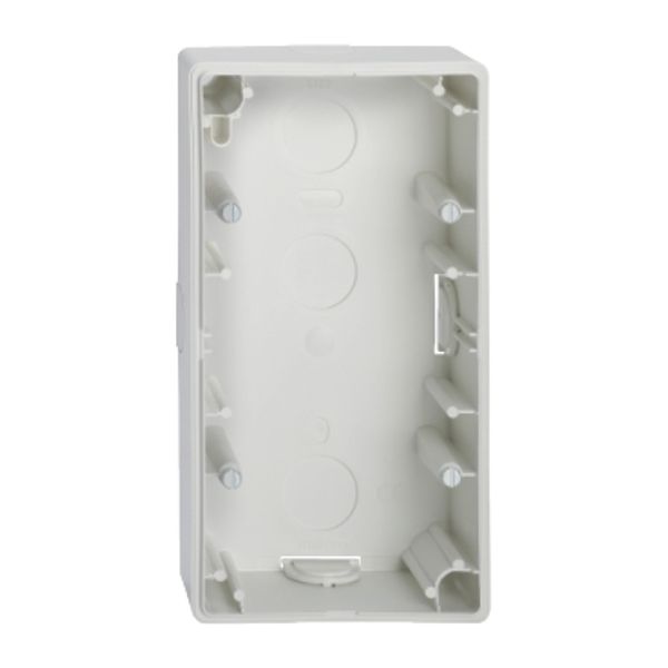 Surface-mounted housing, 2-gang, polar white, M-Smart/Artec image 3