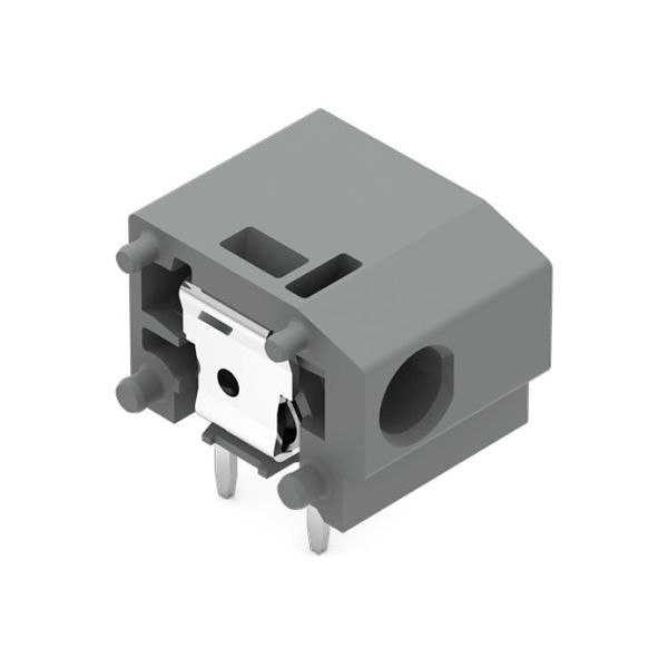 Stackable PCB terminal block 2.5 mm² Pin spacing 10/10.16 mm gray image 1