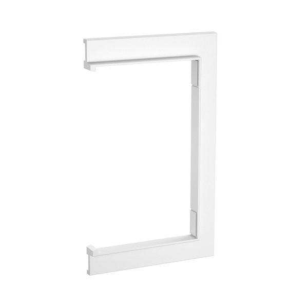 BRK WA70110 rws  Wall cover, for the termination of the passage through the wall, 84x140x10, pure white Polycarbonate/Acrylonitrile butadiene styrene image 1